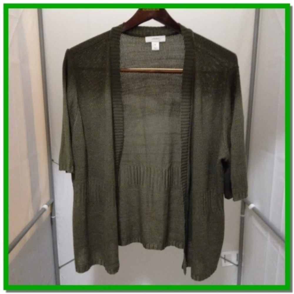 RELIST Crochet Knit Cardigan by CJ Banks